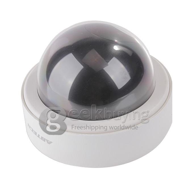 Outdoor/Indoor (2500) Emulational Dummy Security CCTV DVR Camera for Home Security with Red Blinking LED - Black + White