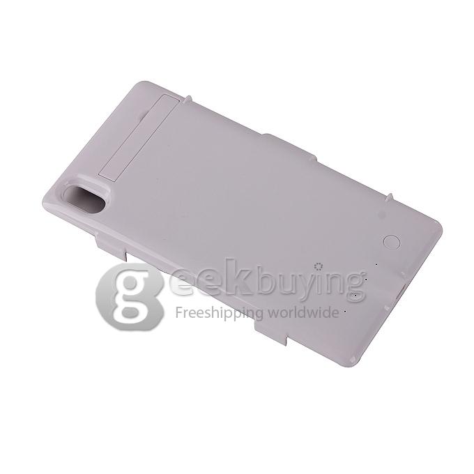 3200mAh Portable Power Pack Backup Battery Charger Case for Sony Xperia Z1 L39h - White