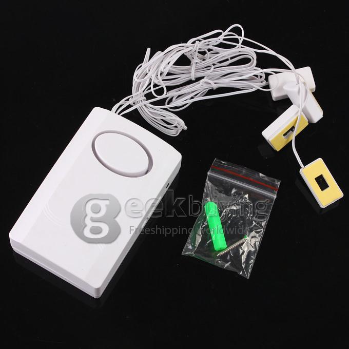 120dB Wired Anti-Theft Exhibit Alarm Security with Four Sensors for Cell Phone Camera Laptop MP5 - White