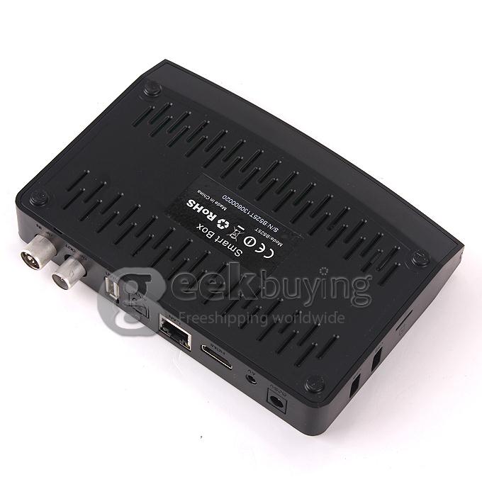 GK526T Amlogic Aml8726MX Dual Core ARM Cortex-A9 Google Android 4.2 OS Mini TV BOX 1G/4G DVB-T/T2 IR Remote Controller - Black