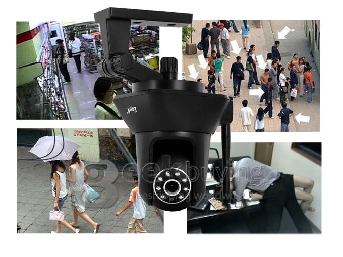 Indoor EasyN F3-M187 P2P 1/4 CMOS 300,000 Pixel 3.6mm Lens IR Night Wireless IP Camera for iPhone Android Phone
