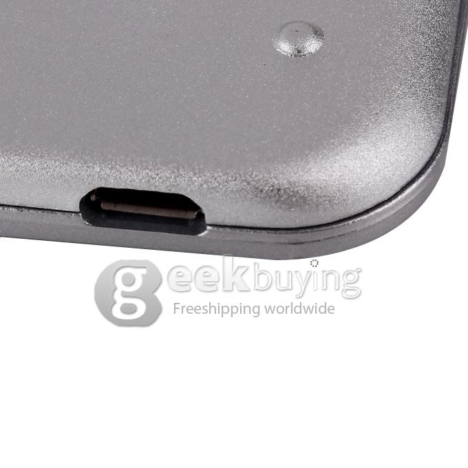 Metal Aluminum Bluetooth Wireless Keyboard Case Cover for Apple iPad 5 iPad Air - Silver