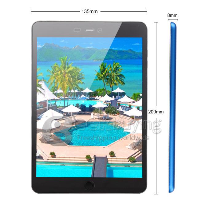 SanMeng A5 Qualcomm MSM8X25Q 1.2GHz 7.85 inch Tablet PC Phablet Android 4.2 Quad Core Capacitive Touch Screen 1024*768 1GB/16GB - Blue
