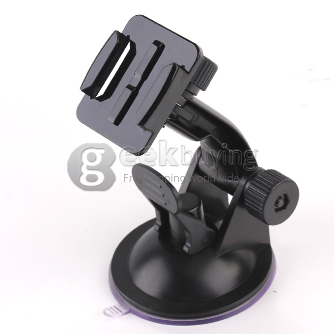 High-Strength Folding Windshield Dashboard Suction Cup Car Mount Tripod Holder For GOPRO Hero 3 3+ Outdoor Sports Cameras (Black)