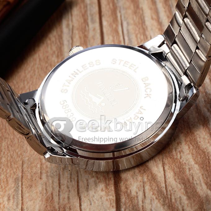 Unisex Analog Alloy Band Quartz Wrist Watch - Silver