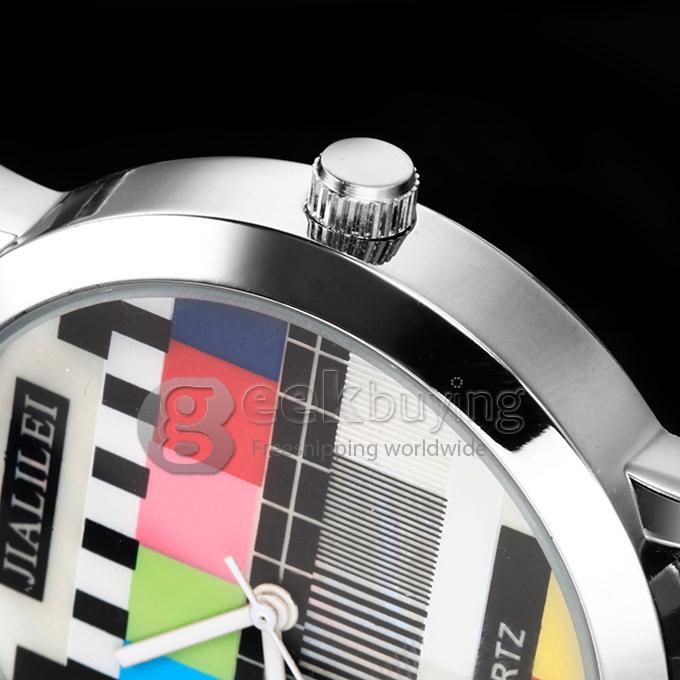 Unisex Analog Alloy Band Quartz Wrist Watch - Silver