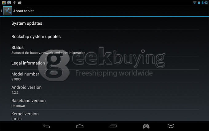 JXD S7800B 2GB/16GB RK3188 7 inch Android Game Tablet PC GamePad Android 4.2 Quad Core Handheld Game Console IPS Capacitive Touch Screen 1280*800 for Paypal