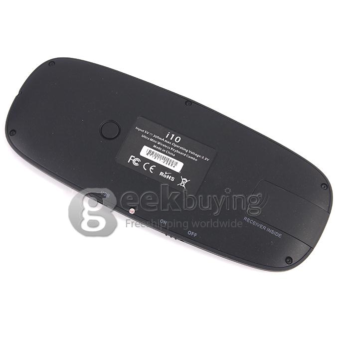 RII K10 2.4GHz Wireless mini AZERTY keyboard mouse touch pad French version Keyboard - Black