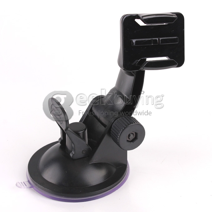 High-Strength Folding Windshield Dashboard Suction Cup Car Mount Tripod Holder For GOPRO Hero 3 3+ Outdoor Sports Cameras (Black)