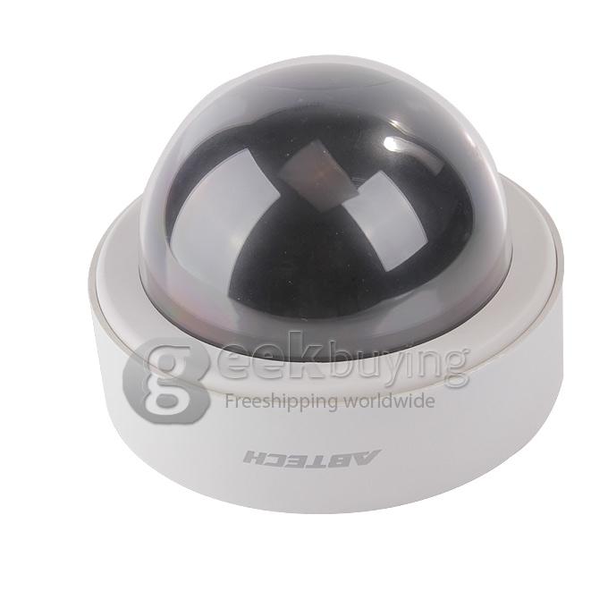 Outdoor/Indoor (2500) Emulational Dummy Security CCTV DVR Camera for Home Security with Red Blinking LED - Black + White