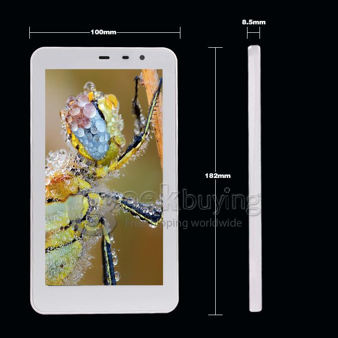 Nextway T6 MTK6572 Dual Core 6.5 Inch Android 4.2 OS Tablet PC 512MB RAM 4GB ROM Capacitive Touch Screen 800*480 - White