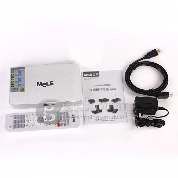 Mele M9 Allwinner A31 Quad Core Android 4.1 OS Mini TV Box 2GB RAM 16GB ROM WIFI RJ45 External Wifi Antenna - White