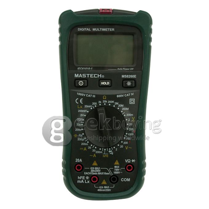Mastech MS8260E Digital LCR Inductance Resettable Multimeter DMM Replaceable Model