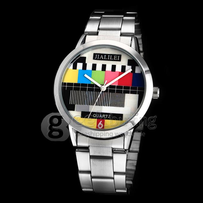 Unisex Analog Alloy Band Quartz Wrist Watch - Silver