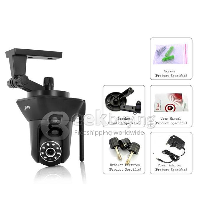 Indoor EasyN F3-M187 P2P 1/4 CMOS 300,000 Pixel 3.6mm Lens IR Night Wireless IP Camera for iPhone Android Phone