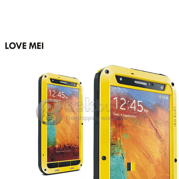LOVE MEI Weather/Dirt/Shockproof Protective Case for Samsung Galaxy Note 3 III N9000 - Yellow