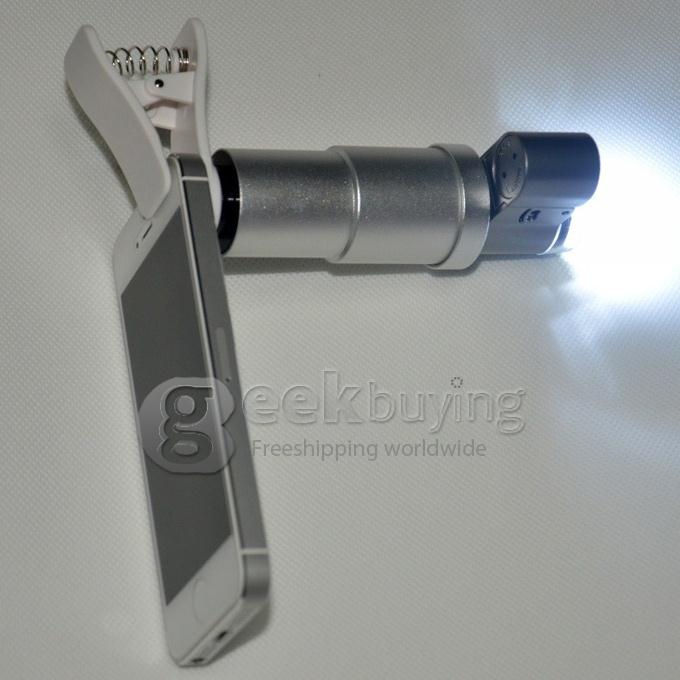 Universal 200X Mini LED Eye Jewelry Loupe Fold Unfold Magnifier Microscope for Cellphone/Samsung/iPhone/Blackberry/Google Nexus 5