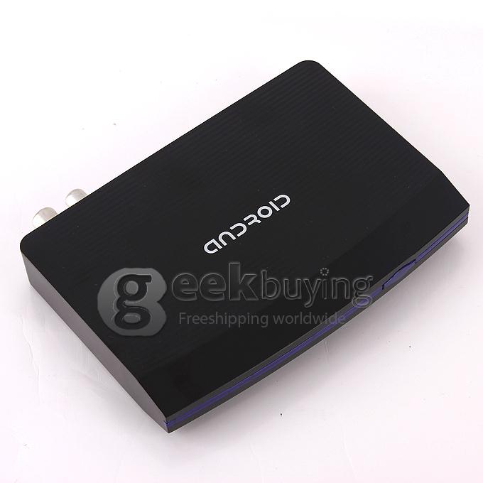 GK526T Amlogic Aml8726MX Dual Core ARM Cortex-A9 Google Android 4.2 OS Mini TV BOX 1G/4G DVB-T/T2 IR Remote Controller - Black