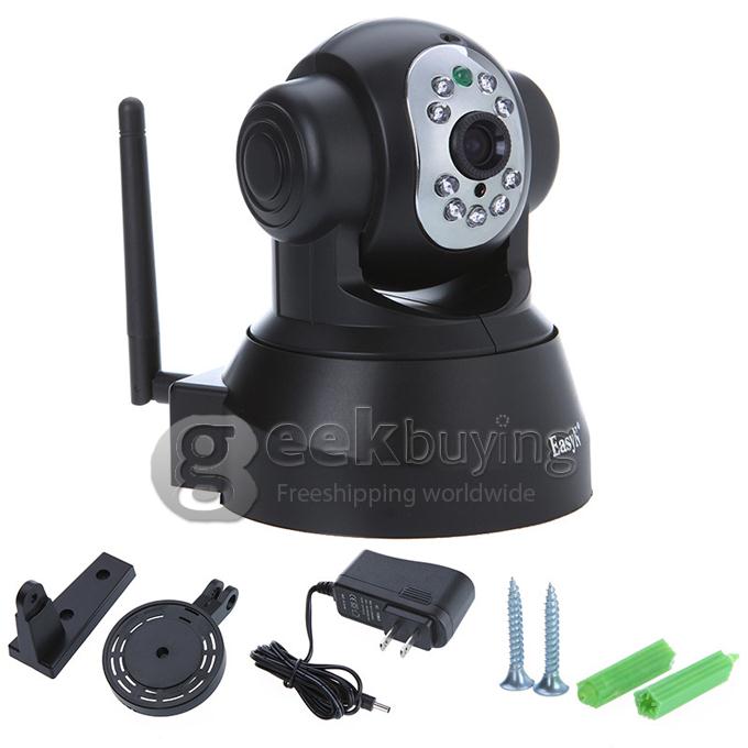 Indoor EasyN F3-M166 Two Way Audio PTZ 300K Pixels P2P Motion-JPEG Format PnP Wireless IP Camera for iPhone and Android Phone PC