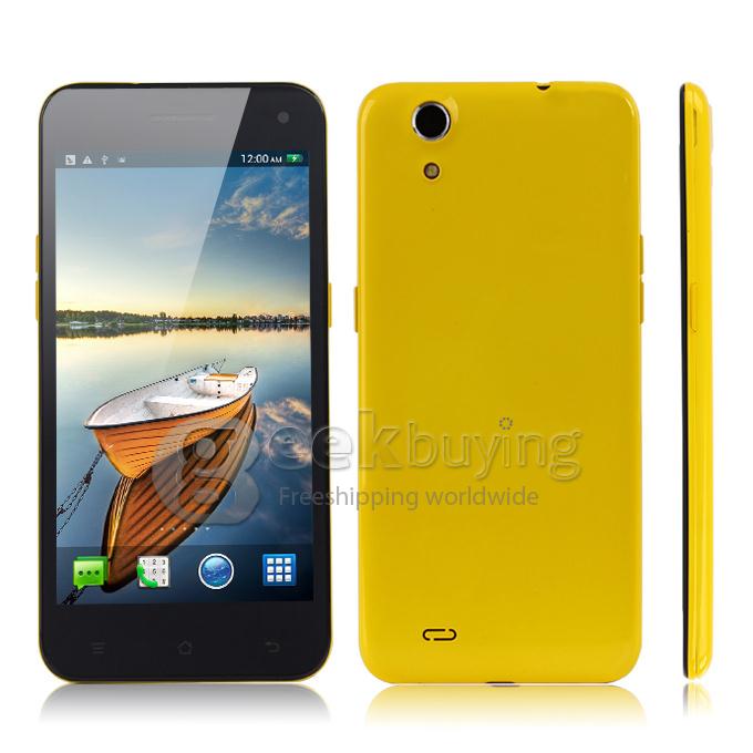Mpai 809T 5.0inch IPS HD Screen Corning II Gorilla glass Ultrathin Quad core MTK6582 1.3GHz 8.0MP Android 4.2 1GB+4GB NFC/OTG/Air Gesture with 3G/GPS-Yellow