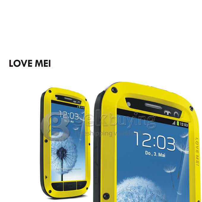LOVE MEI Weather/Dirt/Shockproof Protective Case for Samsung Galaxy S3 III i9300 - Yellow