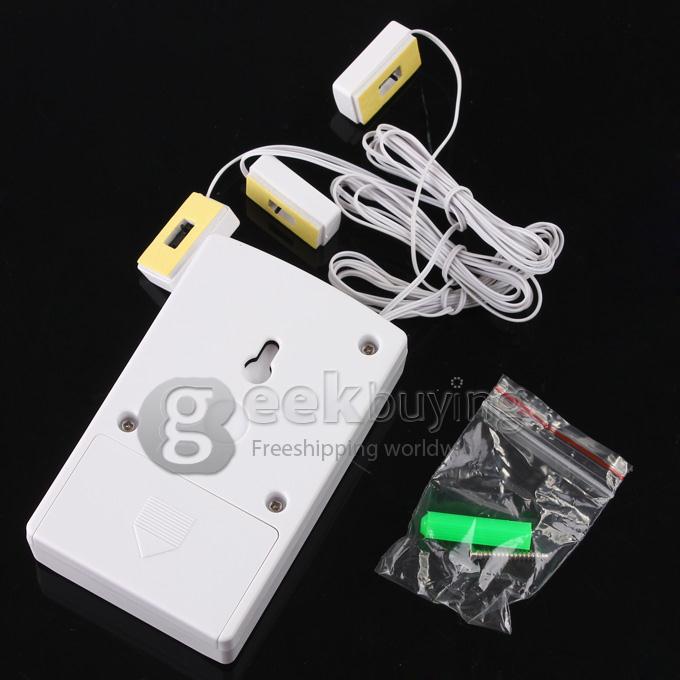 120dB Wired Anti-Theft Exhibit Alarm Security with Three Sensors for Cell Phone Camera Laptop MP5 - White