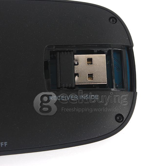 RII K10 2.4GHz Wireless mini AZERTY keyboard mouse touch pad French version Keyboard - Black