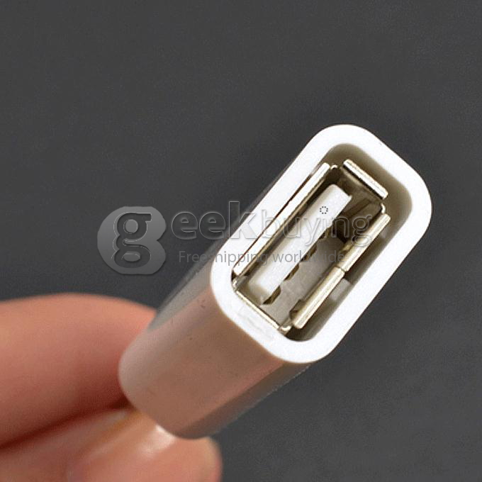 Micro USB Male to USB 2.0 Female OTG Host Cable Adapter for Samsung Smartphone Google Nexus 5 Sony - White