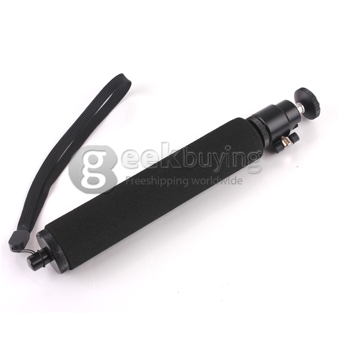 Outdoor Stainless Extendable Handheld Monopod with Tripod Mount Adapter for Gopro Hero 3 3+ - Black