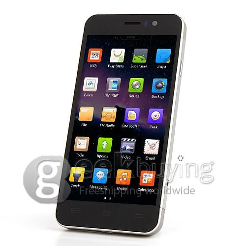 JIAYU G5 4.5Inch IPS HD Screen Coring II Gorilla Glass Smartphone MTK6589T Quad Core 1.5GHz 2G+32G 13.0MP Back Camera with 3G/GPS - Black