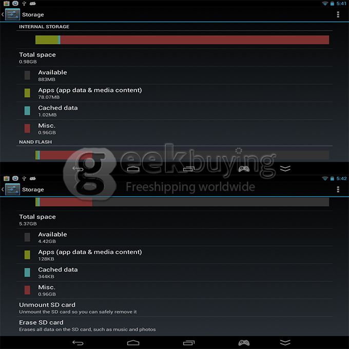 JXD S7800B 2GB/16GB RK3188 7 inch Android Game Tablet PC GamePad Android 4.2 Quad Core Handheld Game Console IPS Capacitive Touch Screen 1280*800 for Paypal
