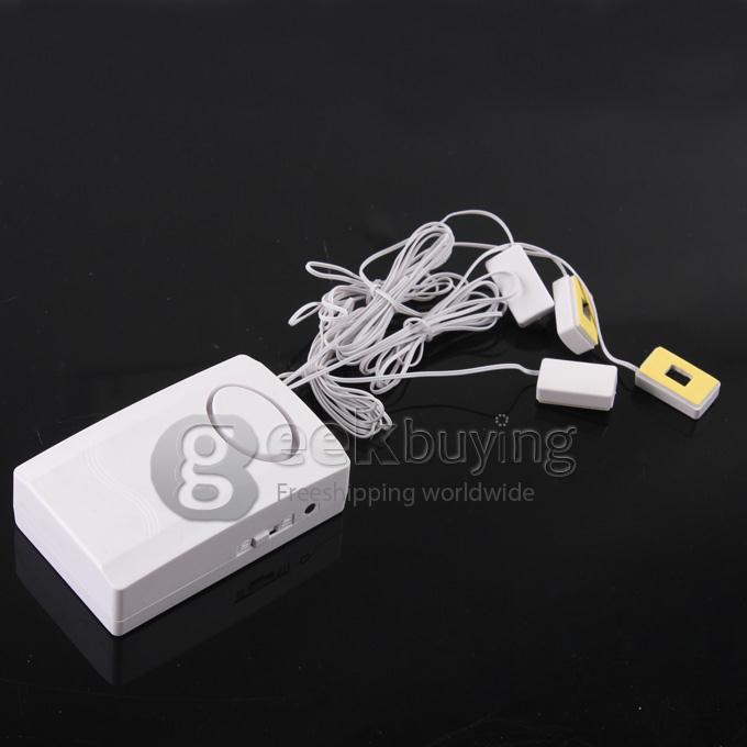120dB Wired Anti-Theft Exhibit Alarm Security with Four Sensors for Cell Phone Camera Laptop MP5 - White
