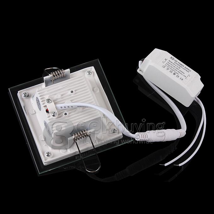 JOYDA-BL06Y-WH 10*2835SMD 600LM 6000K 6W Pure White Square LED Panel Light with Aluminium Frame(AC 85-265V)