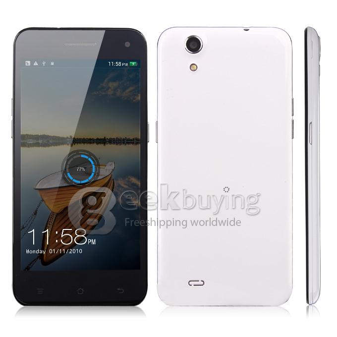 Mpai 809T MTK6582 Quad Core 1.3GHz 5.0inch Android 4.2 Smartphone 1GB RAM 4GB ROM IPS HD Screen Corning II Gorilla glass Ultrathin8.0MPNFC/OTG/Air Gesture with 3G/GPS- White
