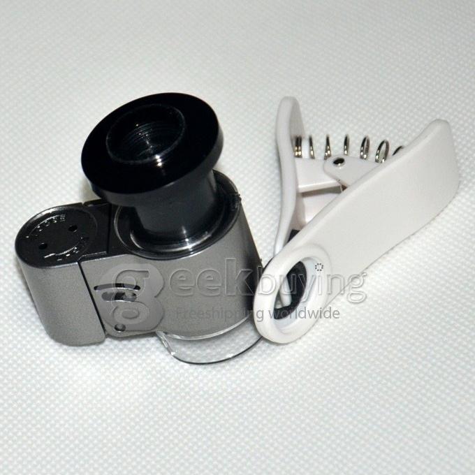 Universal 65X Mini LED Eye Jewelry Loupe Fold Unfold Magnifier Microscope for Cellphone/Samsung/iPhone/Blackberry/Google Nexus 5