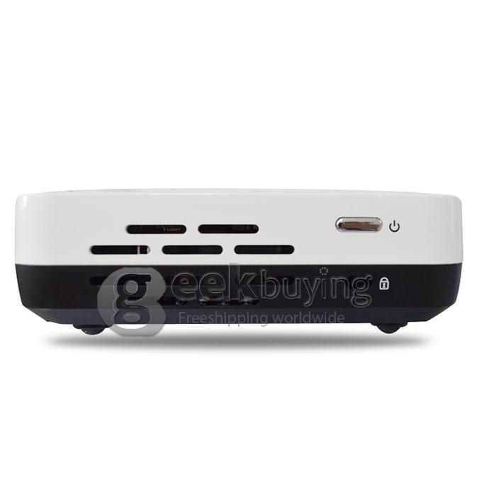 E05 Portable 1280*800 Pixels 500 Lumens LED DLP 3D Projector with HDMI for Family Education Business White