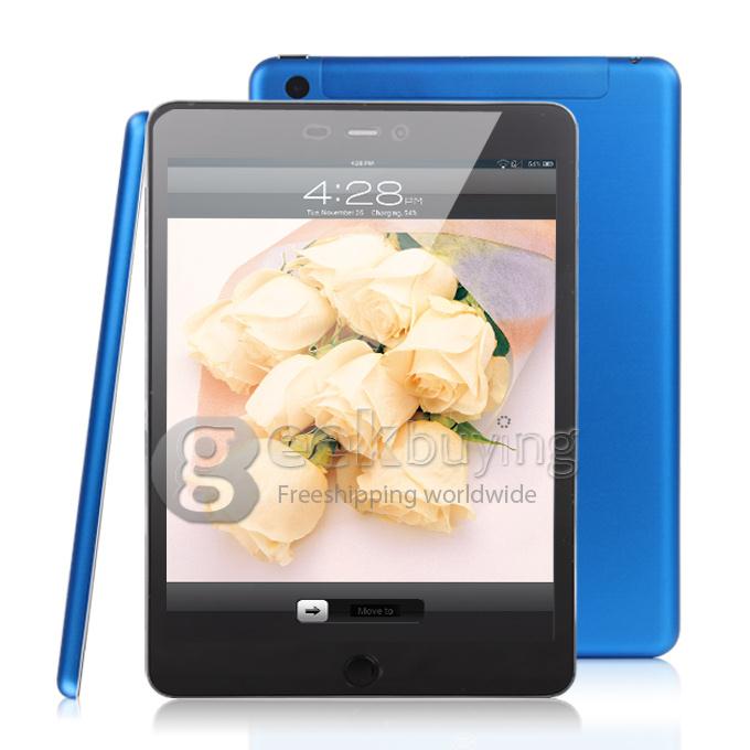 SanMeng A5 Qualcomm MSM8X25Q 1.2GHz 7.85 inch Tablet PC Phablet Android 4.2 Quad Core Capacitive Touch Screen 1024*768 1GB/16GB - Blue