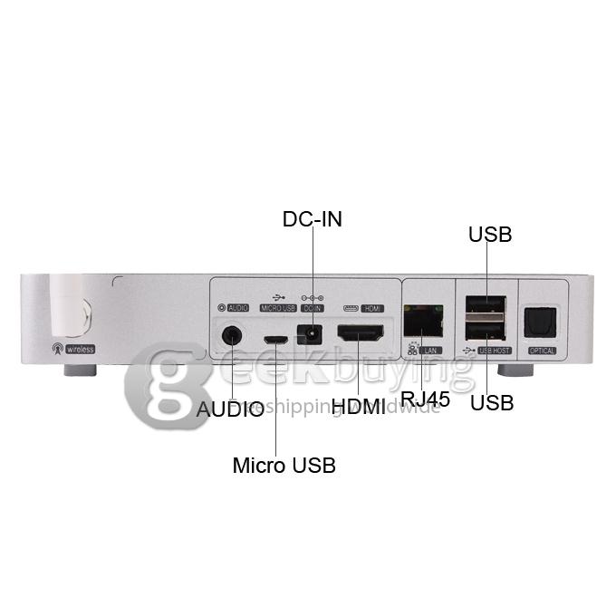Mele M9 Allwinner A31 Quad Core Android 4.1 OS Mini TV Box 2GB RAM 16GB ROM WIFI RJ45 External Wifi Antenna - White