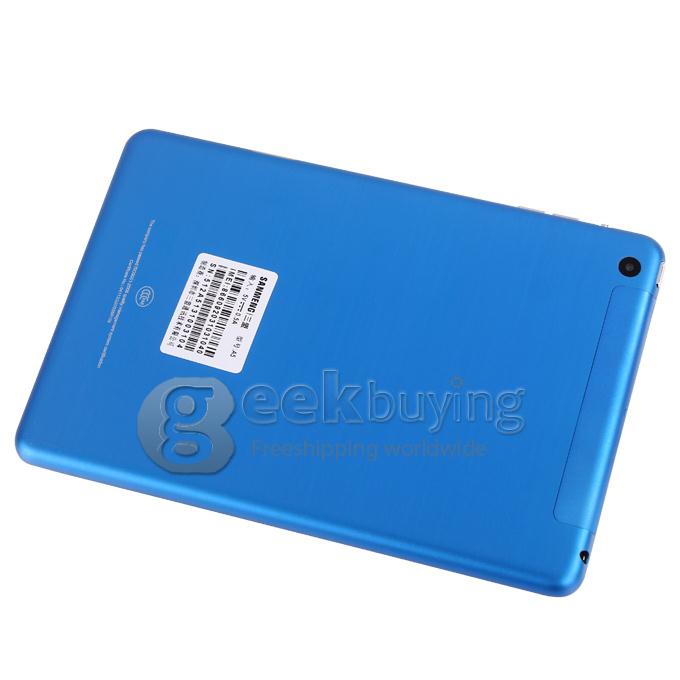 SanMeng A5 Qualcomm MSM8X25Q 1.2GHz 7.85 inch Tablet PC Phablet Android 4.2 Quad Core Capacitive Touch Screen 1024*768 1GB/16GB - Blue