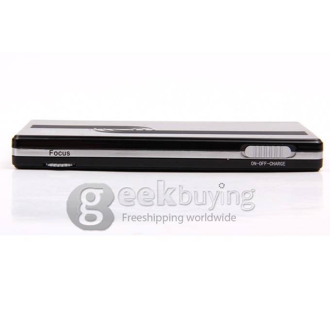 EPD03 Portable 640 * 480 Pixels 40 Lumens LED DLP Projector with 1800mAh Battery for Mobile Phone Tablet Computer Black