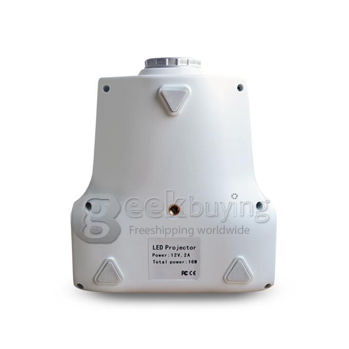 E03 Portable 320*240 Pixels 50 Lumens LED Projector with LCD for Family Education Business White