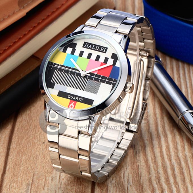 Unisex Analog Alloy Band Quartz Wrist Watch - Silver