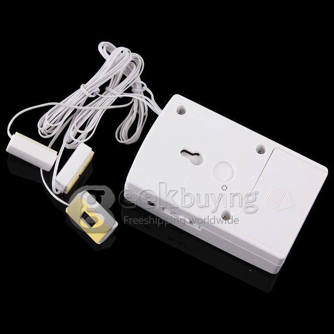 120dB Wired Anti-Theft Exhibit Alarm Security with Three Sensors for Cell Phone Camera Laptop MP5 - White