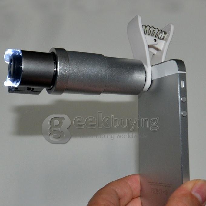 Universal 200X Mini LED Eye Jewelry Loupe Fold Unfold Magnifier Microscope for Cellphone/Samsung/iPhone/Blackberry/Google Nexus 5