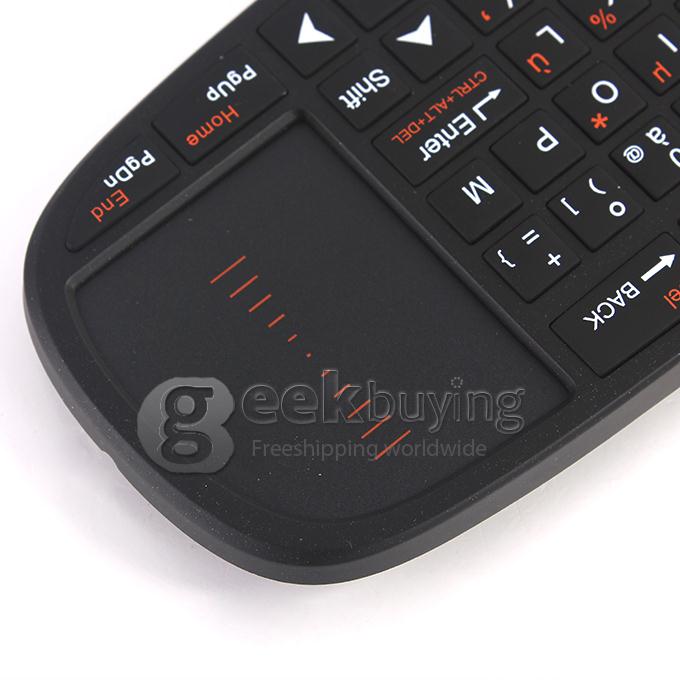 RII K10 2.4GHz Wireless mini AZERTY keyboard mouse touch pad French version Keyboard - Black