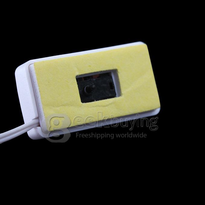 120dB Wired Anti-Theft Exhibit Alarm Security with Three Sensors for Cell Phone Camera Laptop MP5 - White