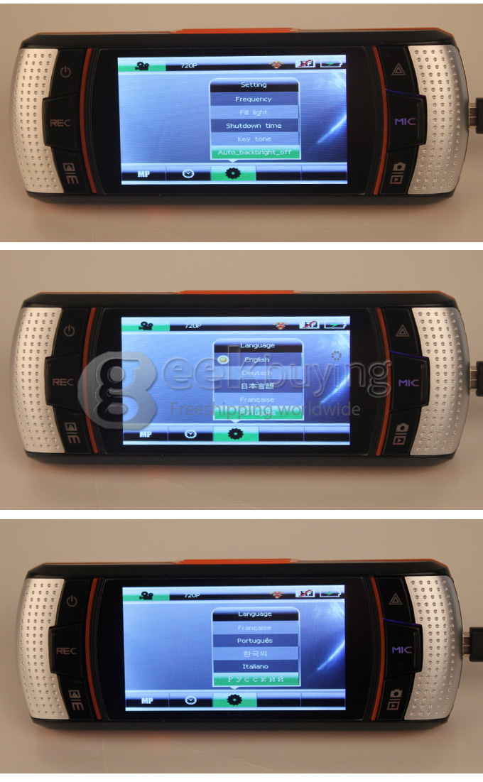 Car DVR Camera New F90G H.264 Full HD 1280x720P 30FPS 2.7Inch Dual Lens G-Sensor GPS Video Recorder