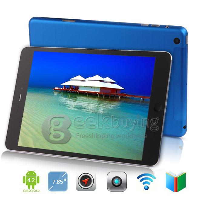SanMeng A5 Qualcomm MSM8X25Q 1.2GHz 7.85 inch Tablet PC Phablet Android 4.2 Quad Core Capacitive Touch Screen 1024*768 1GB/16GB - Blue