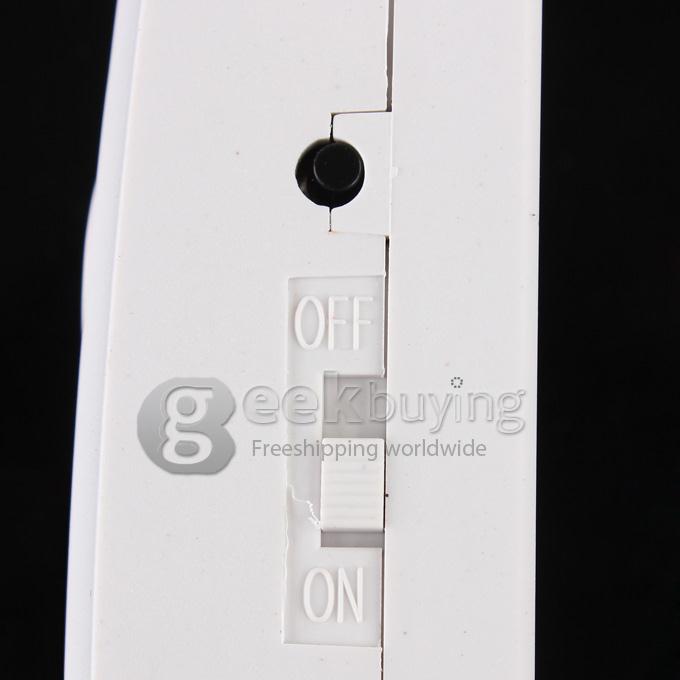 120dB Wired Anti-Theft Plastic Exhibit Alarm Security Powered by Batteries for Phone Laptop Camera/Door/Window - White