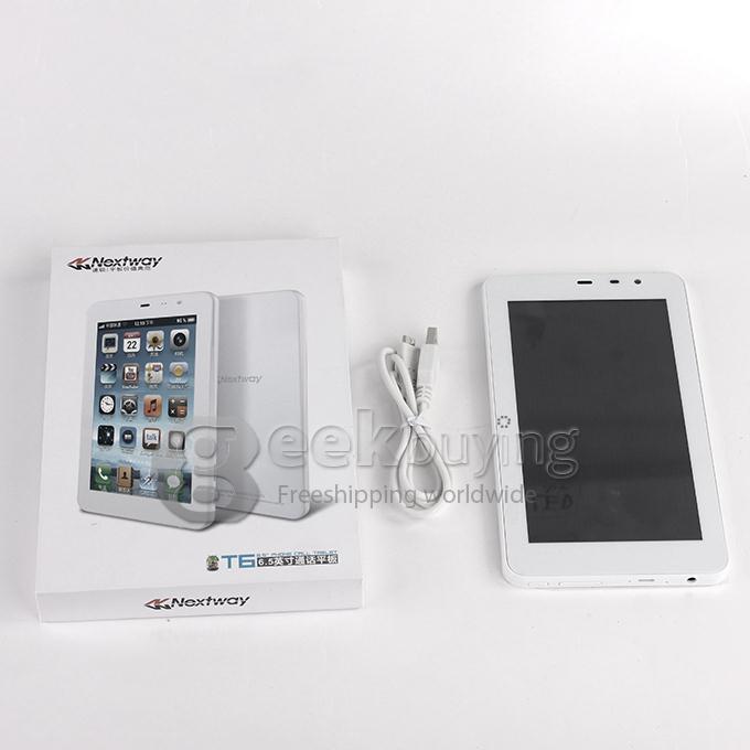 Nextway T6 MTK6572 Dual Core 6.5 Inch Android 4.2 OS Tablet PC 512MB RAM 4GB ROM Capacitive Touch Screen 800*480 - White